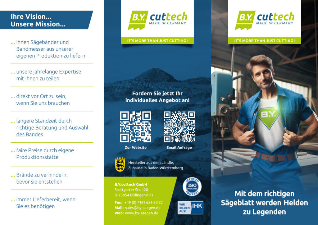 Bycuttech – Ihr Hersteller für Bandmesser und Bandsägeblätter